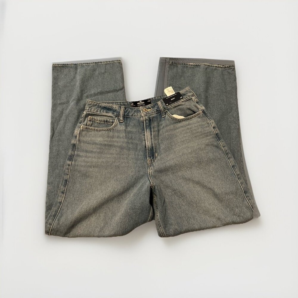 Hollister Ultra High Rise Baggy Jeans 10R New With Tags